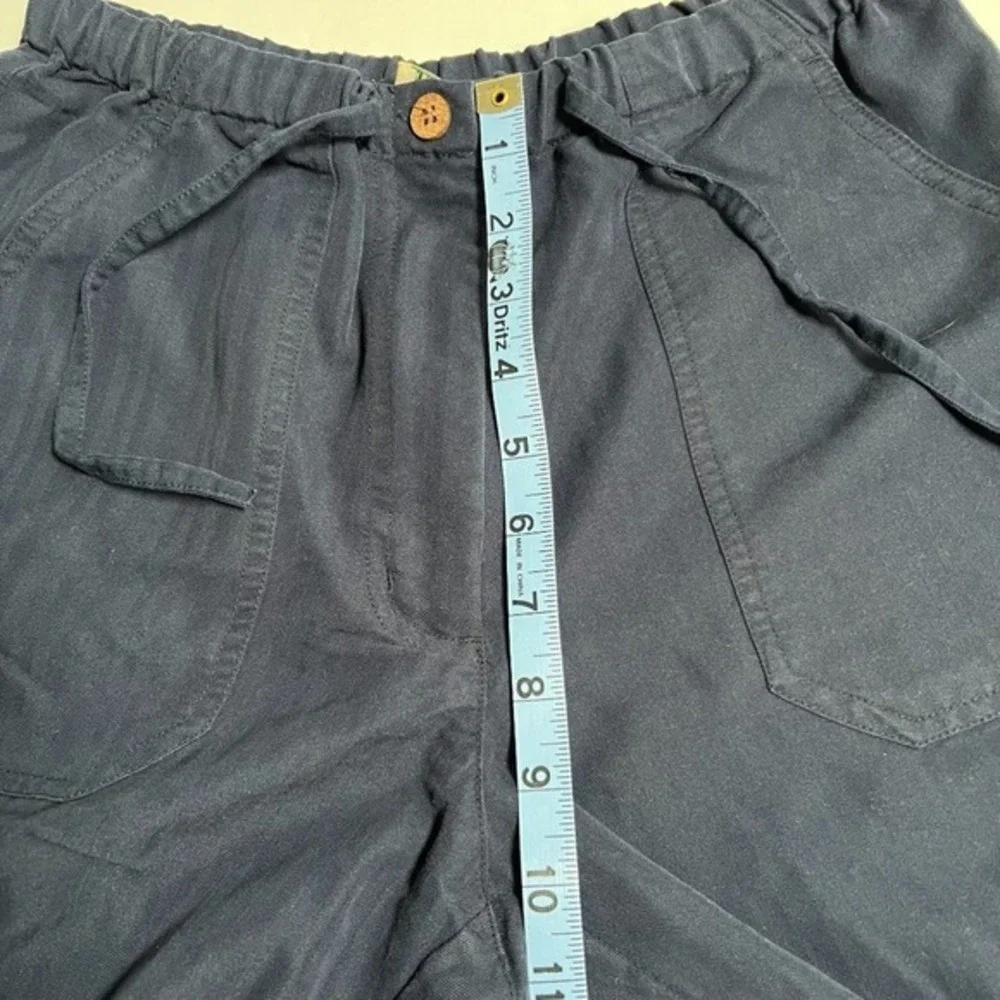 Havana‎ Jack Casual Wide Leg Lounge Pants Navy Size SM Drawstring Beachwear